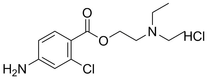 Chloroprocaine hydrochloride  molecular structure (CAS 3858-89-7)