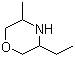 结构式 CAS# 38711-87-4, 3-乙基-5-甲基吗啉