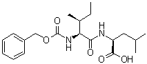 结构式 CAS# 38972-95-1, N-[N-[苄氧羰基]-L-异亮氨酰]-L-亮氨酸