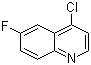 structure of CAS# 391-77-5, 4-Chloro-6-fluoroquinoline