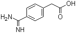 4-Amidinophenylacetic acid molecular structure (CAS 39244-83-2)