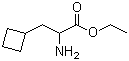 Ethyl 2-amino-3-cyclobutylpropanoate molecular structure (CAS 394735-17-2)