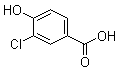 结构式 CAS# 3964-58-7, 3-氯-4-羟基苯甲酸