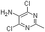 5-Amino-4,6-dichloro-2-methylpyrimidine molecular structure (CAS 39906-04-2)