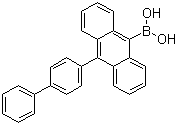 结构式 CAS# 400607-47-8, B-(10-[1,1'-联苯]-4-基-9-蒽基)硼酸