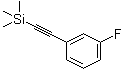 结构式 CAS# 40230-96-4, [(3-氟苯基)乙炔基]三甲基硅烷