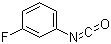 structure of CAS# 404-71-7, 3-Fluorophenyl isocyanate;1-Fluoro-3-isocyanatobenzene; Isocyanic acid 3-fluorophenyl ester; m-Fluorophenyl isocyanate