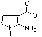 5-Amino-1-methyl-1H-pyrazole-4-carboxylic acid molecular structure (CAS 4058-91-7)