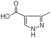 structure of CAS# 40704-11-8, 3-Methyl-1H-pyrazole-4-carboxylic acid;3-Methylpyrazole-4-carboxylic acid