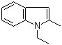 结构式 CAS# 40876-94-6, N-乙基-2-甲基吲哚