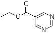 结构式 CAS# 40929-50-8, 5-嘧啶甲酸乙酯
