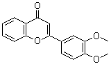 结构式 CAS# 4143-62-8, 2-(3,4-二甲氧基苯基)-4H-色烯-4-酮
