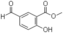 structure of CAS# 41489-76-3, Methyl 5-formyl-2-hydroxybenzoate;5-Formyl-2-hydroxybenzoic acid methyl ester