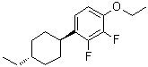 1-Ethoxy-4-(trans-4-ethylcyclohexyl)-2,3-difluorobenzene molecular structure (CAS 415915-41-2)