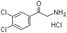 结构式 CAS# 41995-19-1, 2-(3,4-二氯苯基)-2-氧代乙胺盐酸盐