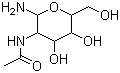 2-Acetamido-1-amino-1,2-dideoxy-beta-D-glucopyranose molecular structure (CAS 4229-38-3)