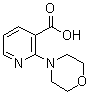 structure of CAS# 423768-54-1, 2-(Morpholin-4-yl)nicotinic acid;2-(4-Morpholinyl)-3-pyridinecarboxylic acid