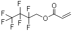 2,2,3,3,4,4,4-七氟丁基丙烯酸酯分子结构 (CAS 424-64-6)