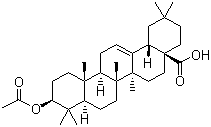 Oleanolic acid 3-acetate molecular structure (CAS 4339-72-4)