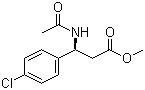 Methyl (S)-3-acetamido-3-(4-chlorophenyl)propanoate molecular structure (CAS 434957-75-2)