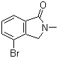 结构式 CAS# 435273-55-5, 4-溴-2-甲基异吲哚啉-1-酮