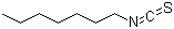 structure of CAS# 4426-83-9, Heptyl isothiocyanate