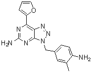 结构式 CAS# 442908-10-3, Vipadenant