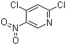 结构式 CAS# 4487-56-3, 2,4-二氯-5-硝基吡啶
