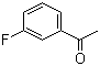 structure of CAS# 455-36-7, 3'-Fluoroacetophenone;1-(3-Fluorophenyl)ethanone