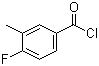 4-Fluoro-3-methylbenzoyl chloride molecular structure (CAS 455-84-5)