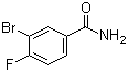3-溴-4-氟苯甲酰胺分子结构 (CAS 455-85-6)