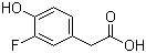 3-Fluoro-4-hydroxyphenylacetic acid molecular structure (CAS 458-09-3)