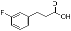 结构式 CAS# 458-45-7, 3-(3-氟苯基)丙酸