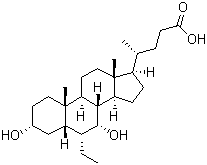 6-Ethylchenodeoxycholic acid molecular structure (CAS 459789-99-2)