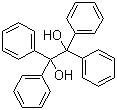 结构式 CAS# 464-72-2, 苯频哪醇; 四苯乙二醇; 四苯基乙二醇; 1,1,2,2-四苯基-1,2-乙二醇