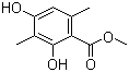 结构式 CAS# 4707-47-5, 2,4-二羟基-3,6-二甲基苯甲酸甲酯