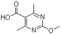 2-Methoxy-4,6-dimethyl-5-pyrimidinecarboxylic acid molecular structure (CAS 4786-61-2)