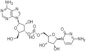 Adenylyl-(3'→5')-cytidine molecular structure (CAS 4833-63-0)