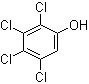 结构式 CAS# 4901-51-3, 2,3,4,5-四氯苯酚