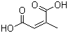 Citraconic acid molecular structure (CAS 498-23-7)