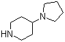 structure of CAS# 5004-07-9, 4-(1-Pyrrolidinyl)piperidine;4-Pyrrolidinopiperidine