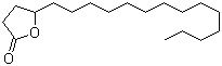 结构式 CAS# 502-26-1, 5-十四烷基二氢-2(3H)-呋喃酮