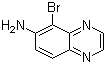 结构式 CAS# 50358-63-9, 6-氨基-5-溴喹喔啉