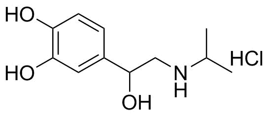 Isoprenaline hydrochloride  molecular structure (CAS 51-30-9)