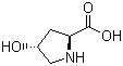 L-Hydroxyproline molecular structure (CAS 51-35-4)