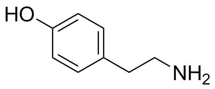 Tyramine molecular structure (CAS 51-67-2)