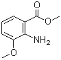 结构式 CAS# 5121-34-6, 2-氨基-3-甲氧基苯甲酸甲酯