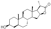 Tigogenin lactone分子结构 (CAS 514-33-0)