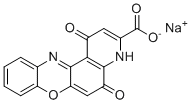 structure of CAS# 51410-30-1, Pirenoxine sodium;Sodium 1,5-dioxo-4H-pyrido[3,2-a]phenoxazine-3-carboxylate