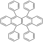 结构式 CAS# 517-51-1, 红荧烯; 5,6,11,12-四苯基并四苯